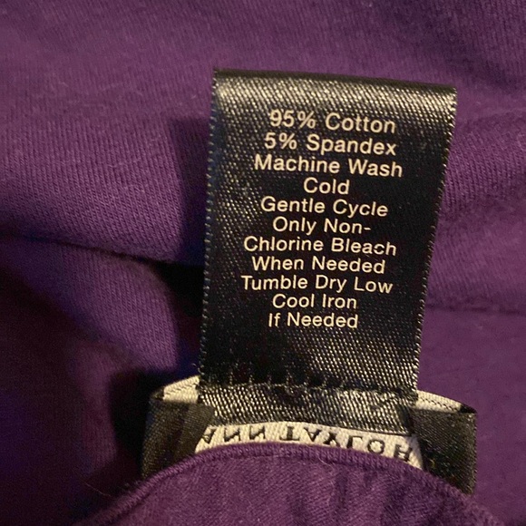 Ann Taylor Purple XL W18 L26 - Cotton/Spandex - Picture 9 of 10